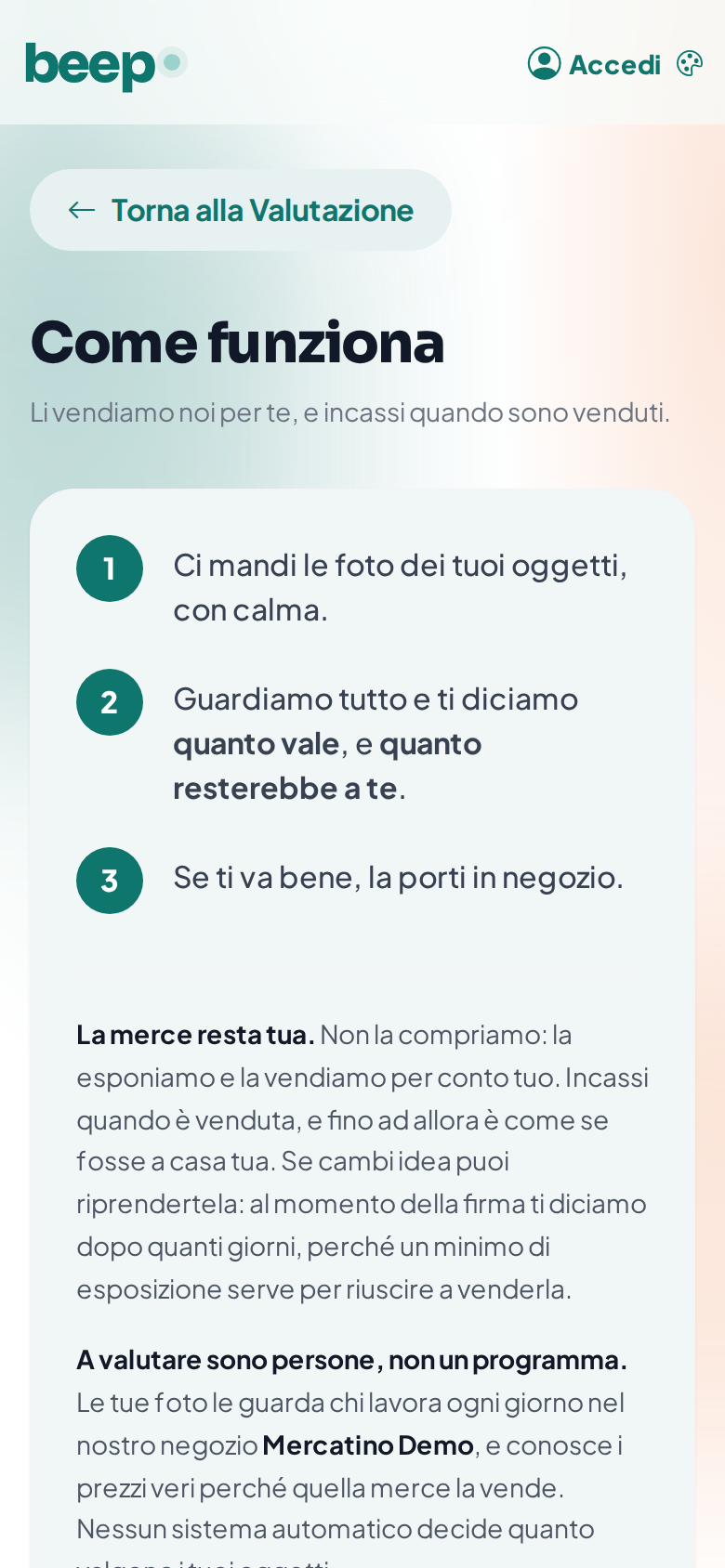 BEEP sul telefono: come funziona, dalla foto alla merce in negozio.